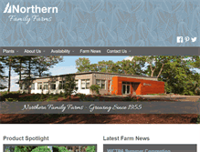 Tablet Screenshot of northernfamilyfarms.com